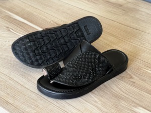 Sandales arabes MASCO, fabriquées à la main à Dubaï pour le Ramadan, chaussures pour hommes pour Thobe, en cuir véritable de qualité supérieure, avec amorti du Golfe, légères, pour l'été - Product Image 4