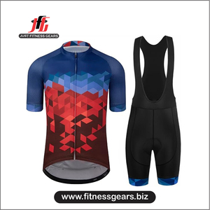 ชุดยูนิฟอร์มปั่นจักรยานแบบไม่มีแขน JUST FITNESS GEARS ผลิตจากผ้าสแปนเด็กซ์/โพลีเอสเตอร์คุณภาพสูง 100% แห้งเร็ว พิมพ์ลายแบบซับลิเมชั่น สำหรับผู้ใหญ่ | - Product Image 5