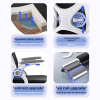 Luxus Modern Mesh Boss Computer Stuhl Ergonomischer Bürostuhl mit verstellbarer Kopfstütze Hot Sale für den Arbeitsplatz