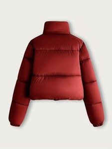 Women's Lightweight Packable Puffer <b>Jacket</b> Hooded Winter Quilted <b>Jacket</b> Custom Women's Hooded Full <b>Sleeve</b> Winter <b>Short</b> Length - Product Image 2