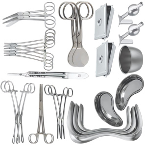 Ensemble d'instruments chirurgicaux gynécologiques de qualité hospitalière, 25 pièces, en acier inoxydable allemand, meilleur fournisseur en gros - Product Image 3