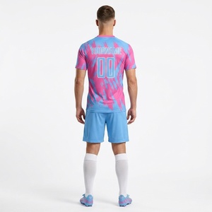 ชุดฟุตบอลแบบสั่งทำ MOQ ต่ำ พร้อมบริการพิมพ์ลายแบบ Sublimation เต็มตัว ชุดทีมฟุตบอลพร้อมพิมพ์ชื่อและหมายเลขส่วนตัว ชุดกีฬาสำหรับการแข่งขัน - Product Image 2