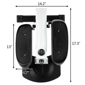 Cyclette Ellittica Pieghevole Non Elettrica YF Bianca e Blu in ABS e Ferro, Modello da Palestra per Uso Domestico - Product Image 6