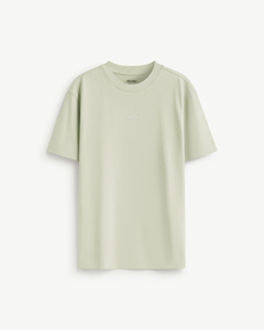 เสื้อยืดคอกลมแขนสั้นผู้ชาย ผ้าถักเนื้อนุ่ม ระบายอากาศดี เป็นมิตรกับสิ่งแวดล้อม ผ้าฝ้าย 100% น้ำหนัก 180 กรัม ทรงปกติ รับผลิตตามสั่ง ขายส่ง - Product Image 1