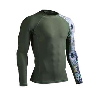 Activewear Rash Guard Compression Shirt Custom Sublimation <b>Short</b> Sleeve Quick Dry Fitness Workout Training Sportswear - Product Image 2