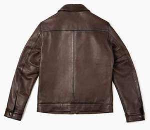 Plush Leather <b>Jacket</b> <b>Men's</b> European <b>Jacket</b> Youth Motorwear Color Matching 2026 Large New Slim Fit Leather <b>Biker</b> <b>Jacket</b> Coat - Product Image 2