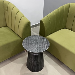 Modern Iron Coffee <b>Table</b> Round Metal Side <b>Table</b> Handmade Accent <b>Table</b> Living Room End <b>Table</b> Decorative Furniture - Product Image 4