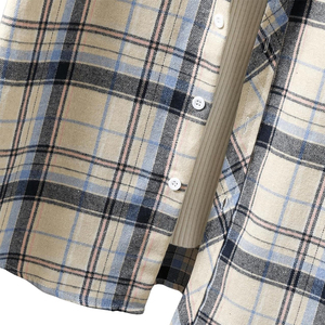 Chemises en flanelle à carreaux pour hommes, manches longues, en coton, style hiver, pour la mode en plein air. - Product Image 6