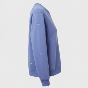 Sudaderas Casuales Azules para Mujer con Logotipo Personalizado, de Alta Demanda, Ecológicas, de Secado Rápido, Transpirables, de Felpa, Talla Grande - Product Image 2