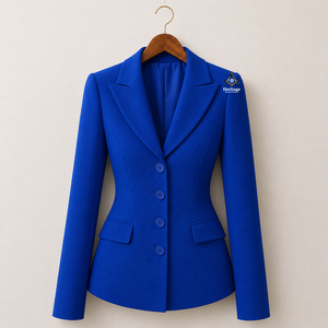 Blazer Formal Personalizado con Logotipo Griego, Ropa Masónica, Hermandad Femenina, Chaqueta de Negocios Cómoda para Mujer - Product Image 2