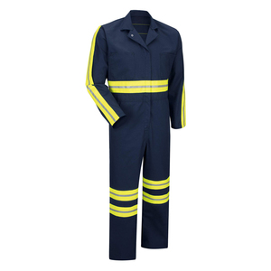 Professional Hi Vis ANSI Class 2 Waterproof Cotton <b>Work</b> Coveralls with Custom Logo Unisex Safety Clothing New Arrival Pakistan - Product Image 4