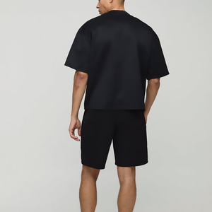 Ensemble homme 2 pièces, chemise et short, logo personnalisé, streetwear, 100% coton, ensemble décontracté imprimé, personnalisez votre propre logo, service OEM - Product Image 6