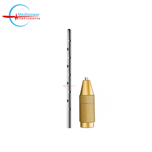 Cánula de infiltración de precisión tipo bayoneta para transferencia de grasa con mango ergonómico dorado - Cánula de infiltración facial - Product Image 5