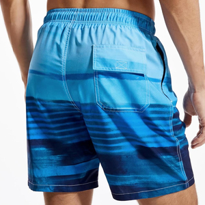 Shorts de bain décontractés pour hommes, été, confortables, taille élastique, poches amples, logo personnalisé imprimé, imperméables, séchage rapide - Product Image 3