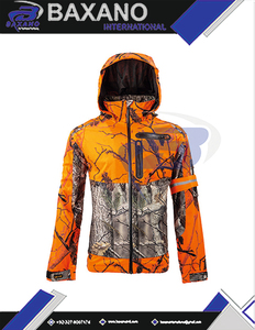 Vestes de chasse orange pour hommes, camouflage haute visibilité, respirantes, imperméables, coupe-vent, pour l'hiver, unisexes - Product Image 4