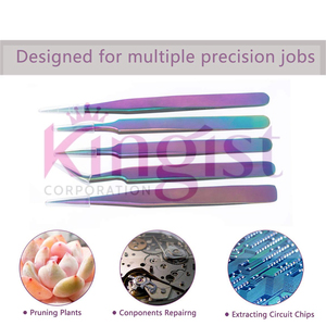 Pinces à cils de qualité supérieure pour une pose de cils de qualité professionnelle, ensemble de pinces à cils pour les artistes en pose de cils - Product Image 5