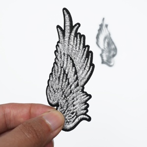 Factory Direct Custom Embroidery <b>Patches</b> Bulk Wholesale Iron <b>On</b> <b>Sew</b> <b>On</b> Badges Applique for T Shirts Hoodies - Product Image 4