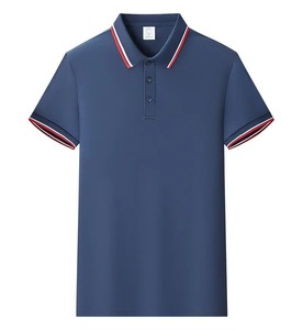 เสื้อโปโลแขนสั้นลำลองสำหรับผู้ชาย ผ้าไหมน้ำแข็งถัก 100% แห้งเร็ว ระบายอากาศได้ดี สีพื้น รับสั่งทำแบบ DTG - Product Image 5