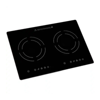 Panel de vitrocerámica negra resistente al calor para cocina de inducción, repuesto para estufa eléctrica doméstica
