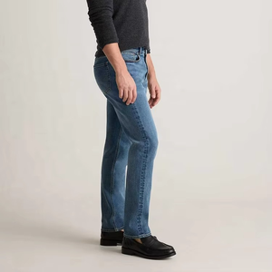 Factory Direct Sales Straight Denim <b>Trousers</b> Custom <b>Light</b> Wash Men Denim Jeans - Product Image 4