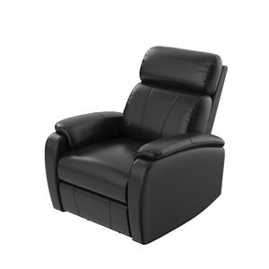 Poltrona Reclinabile Elettrica Nera con Controllo a Due Pulsanti per Soggiorno o Camera da Letto - Product Image 1