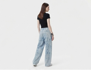 Pantalon large taille haute pour femme en molleton 100% coton, coupe décontractée, longueur intégrale, avec cordon de serrage à la taille, style hiver, type jogging - Product Image 6
