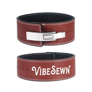 Cinturón de Levantamiento de Pesas de Cuero Resistente, Antideslizante, con Logotipo Personalizado, para Gimnasio, Fitness y Powerlifting - Product Image 1