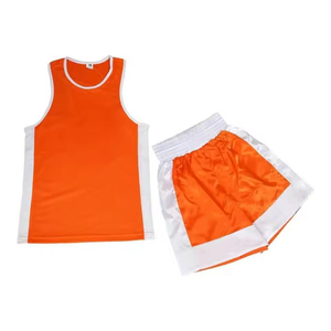 Tenues de boxe à prix raisonnable, uniformes de boxe de couleur rouge pour adultes, uniformes de boxe personnalisés à séchage rapide, ensemble de vêtements de combat pour hommes - Product Image 6