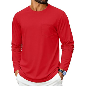 Camiseta de Manga Larga Personalizada para Hombre, 100% Algodón Poliéster, Camiseta de Manga Larga Informal para Hombre - Product Image 5