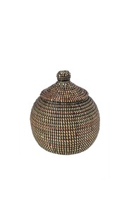 ตะกร้าหวายมีฝาปิดสำหรับเก็บของชิ้นเล็ก ตะกร้าเก็บของทำมือ ขายส่ง เป็นมิตรกับสิ่งแวดล้อม ผลิตในเวียดนาม - Product Image 2