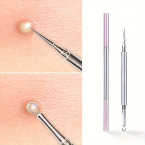 Purple Blackhead Remover Needle with Dual Tips for Face Acne Extraction Tool Facial Spot <b>Extractor</b> Tool - Product Image 4
