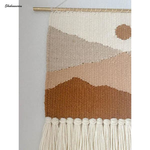 Tapiz colgante de pared tejido de alta calidad, tapiz bohemio personalizado, decoración de pared tejida, colgante de pared a precio barato - Product Image 5