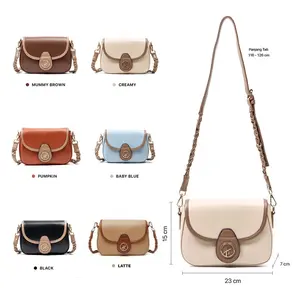 Sac à bandoulière/crossbody Hody Ayana en cuir synthétique de qualité supérieure avec longue sangle tressée, fermeture à glissière, doublure en satin - Toutes saisons - Product Image 5