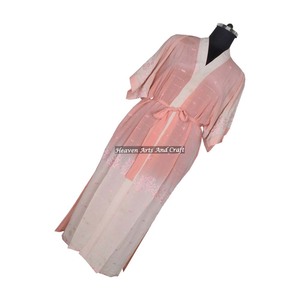 KL008 Winter Autumn Beach Vintage Women's Colorful Floral Print Holiday Boho Loose Long Silk Nightgown Quick Dry - Product Image 3
