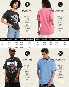 เสื้อยืดโอเวอร์ไซส์ทรงบ็อกซี่ พิมพ์ลาย สตรีทแวร์ คุณภาพสูง ผ้าคอตตอนหนาพิเศษ สำหรับผู้ชาย ไซส์พลัส  แบบสั่งทำได้ - Product Image 6