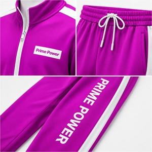 Women Lightweight Tracksuit Set Two Piece Zip Jacket Track <b>Pants</b> Running Gym Fitness Breathable Activewear Wholesale Supplier - Product Image 5