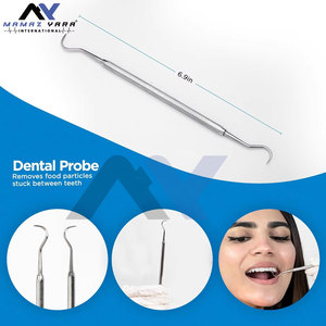 4 pièces d'outils dentaires manuels en acier inoxydable français, efficaces pour le nettoyage des dents, élimination de la plaque et du tartre, pour usage domestique - Product Image 3