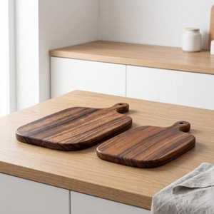 Tabla de Cortar de Madera de Diseño de Lujo, Tabla de Cortar Grande de Madera Natural para Uso en el Hogar, Hoteles y Restaurantes - Product Image 3