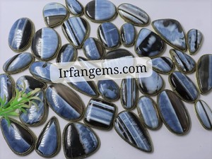 Top Quality Blue <b>Opal</b> Grooved Pendant Wholesale Price Lot 100%Natural Blue <b>Opal</b> Brass Pendant Crystal Mix Shape Size <b>Opal</b> Stone - Product Image 2