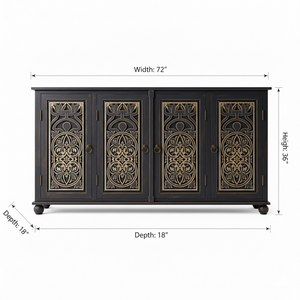Modern Wooden <b>Sideboard</b> For Living Dining & Bed Room With Sleek Design And Features That Suits Customer Preferences Effectively - Product Image 6