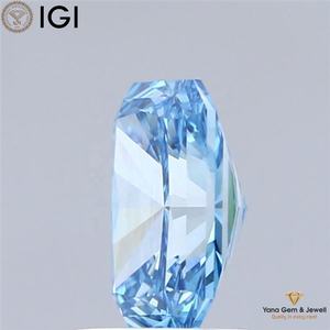 Diamante Cultivado en Laboratorio con Certificado IGI, Corte Radiante, 1.50 Quilates, Color Azul Intenso, Claridad VVS2, Ideal para Joyería - Product Image 5