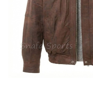 Veste en cuir de haute qualité pour moto, style décontracté d'hiver, imperméable et coupe-vent, veste en cuir pour homme de haute qualité - Product Image 4