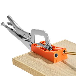 Système de gabarit pour trous de poche de 56 pièces avec pince en C de 9 pouces, perceuse à emmanchement, clé, embout à entraînement carré et bague de butée pour le travail du bois - Product Image 6