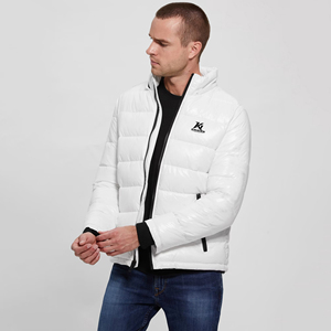 Blouson matelassé universitaire pour garçons avec logo blanc et coque en polyester léger – Fournisseur en gros 2026 - Product Image 6