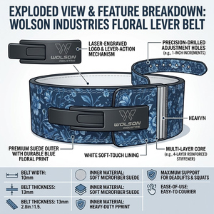 Ceinture de soutien dorsal réglable en cuir de vachette durable, antidérapante, pour le sport et la remise en forme, entraînement en salle de sport, avec une conception robuste - Product Image 3