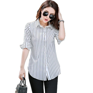 Ropa Elegante para Exteriores, Blusas de Trabajo de Oficina y Ropa Casual de Verano para Mujer, Camisas de Manga Larga con Botones Hechas a Medida - Product Image 1