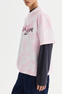 Camiseta Oversize Personalizada Tie Dye 100% Algodón de Alto Gramaje Estilo Urbano Lisa Unisex Ajuste Holgado Lavado Ácido Moda Verano - Product Image 2