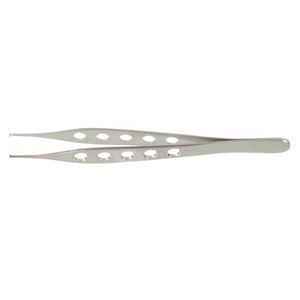 Pinzas Quirúrgicas Micro Adson Kocher de 12 cm, 1x2 Dientes, Punta Fina, 5 Orificios, Precisión Quirúrgica, Acero Inoxidable, Manuales - Product Image 4