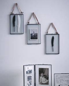 Rectangular Golden Home Decor Glass & Metal Hanging Picture <b>Frame</b> for <b>Wall</b> Decoration,with 2 Sides Glass Customized <b>Frame</b> - Product Image 1