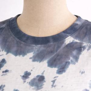 Camiseta Casual Unisex OEM Bio Wash Soft 100% Algodón Peinado 180g con Logotipo Personalizado, Teñido Anudado, Transpirable, Color Sólido y Aplicaciones de Agujeros - Product Image 2